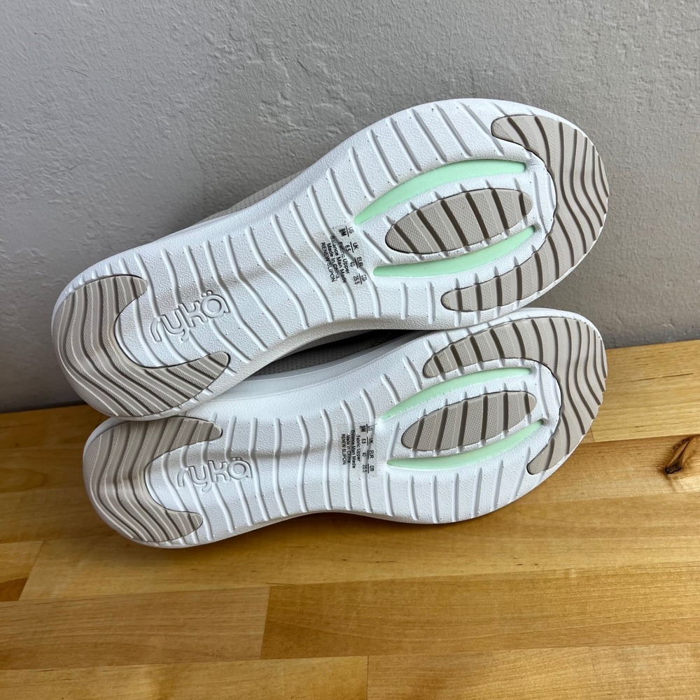 Ryka Sneakers Renew Slip On‎ French Beige Shoes Comfort Bungee Laces Size 9 M - Picture 8 of 11